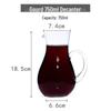 ZISIZ Gourd-Shaped Glass Wine Decanter with Scale