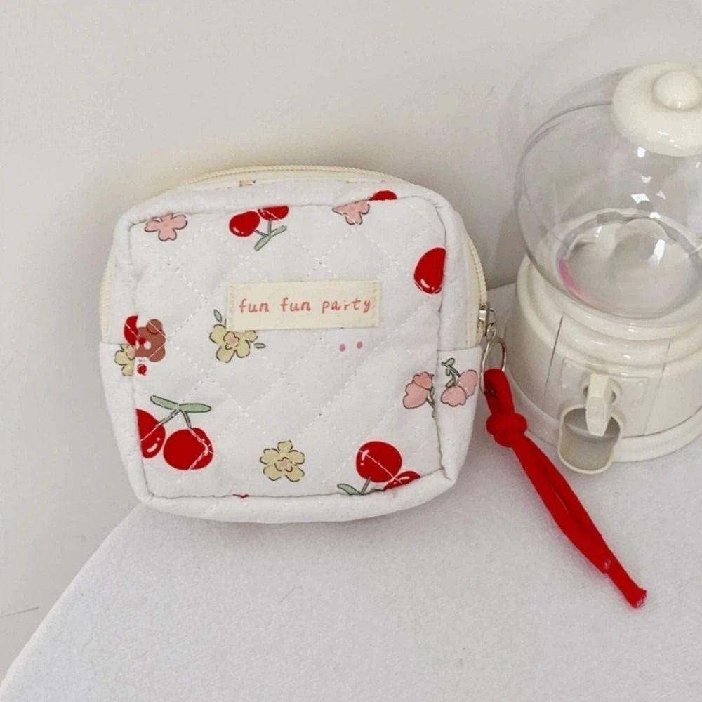 Cute Cartoon Sanitary Napkin Bag Portable Mini Makeup Bag Zipper Large Capacity Coin Purse Cosmetic,earphone Etc Storage