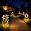 200LED Wire String Fairy Light Solar Firework Lights Outdoor Waterproof Solar Lawn Lamp for Villas Gardens Paths Party Decor