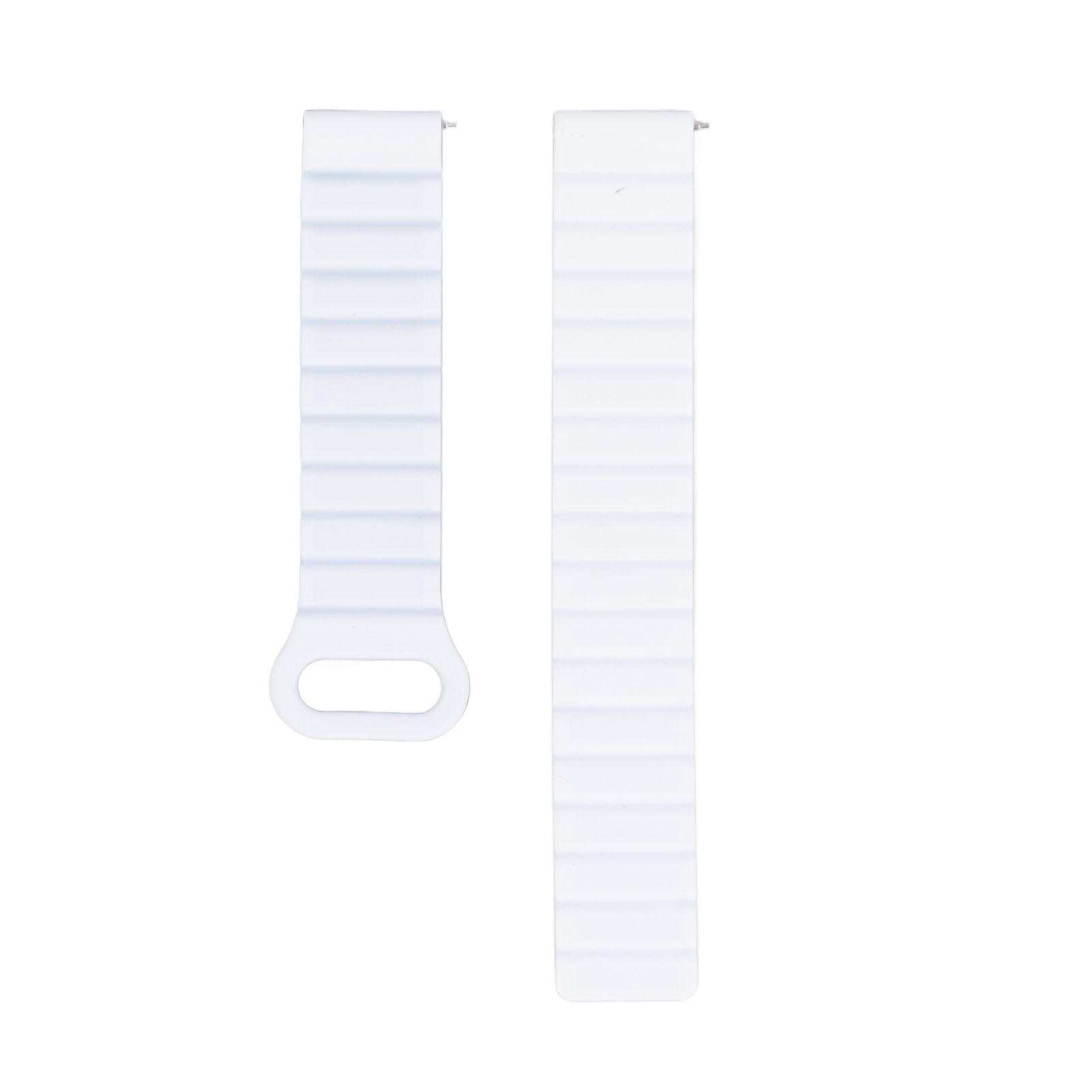 

Magnetic Silicone Watch Band with Quick Release Needle 22mm Watch Strap Replacement for Galaxy for чорний/білий