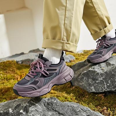 Korean Version of Purple Dad Shoes Women's 2025 Spring New Platform Super Good-looking Shoes Versatile Casual Sports Shoes