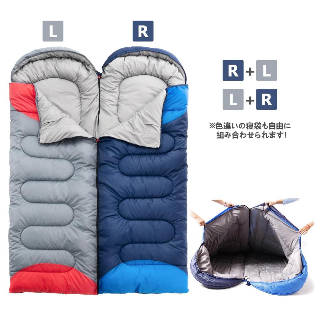 BISINNA Sleeping Bag for 210T Sleeping Sleeping In the Storage Bag Comfortable Temperature Summer, Outdoor, Envelope-Style, Lightweight, Connectable,