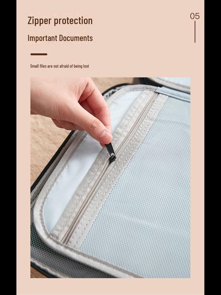 Large Capacity Multi-Layer Travel Document Storage Box