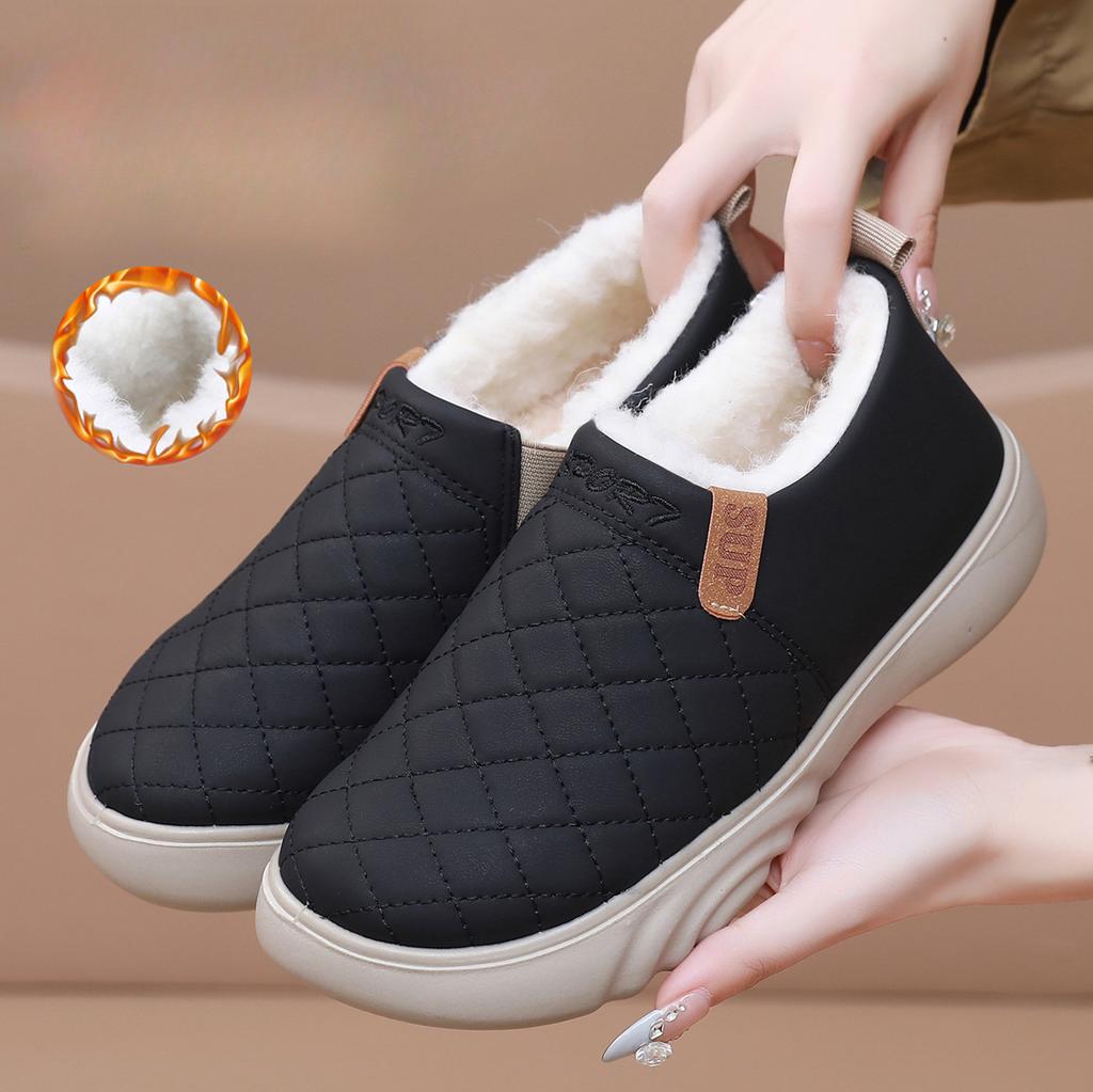 Winter Women s Warm Short Bootie Slippers Slip on House Shoes Outdoor Indoor Snow Booties Shoes Women s Comfortable Faux Fur Lining Ankle Boots 40EUCN41 1846₽