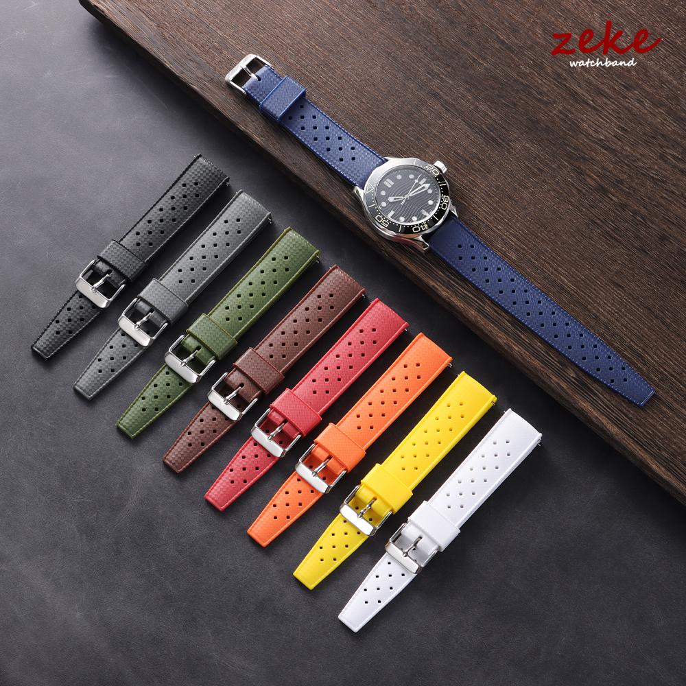 Cinturino per Orologio in Silicone Tropicale con Rilascio Rapido 20mm 22mm per Oris per Seiko per Citizen Cinturino da Polso in Gomma Cinturino per Smartwatch
