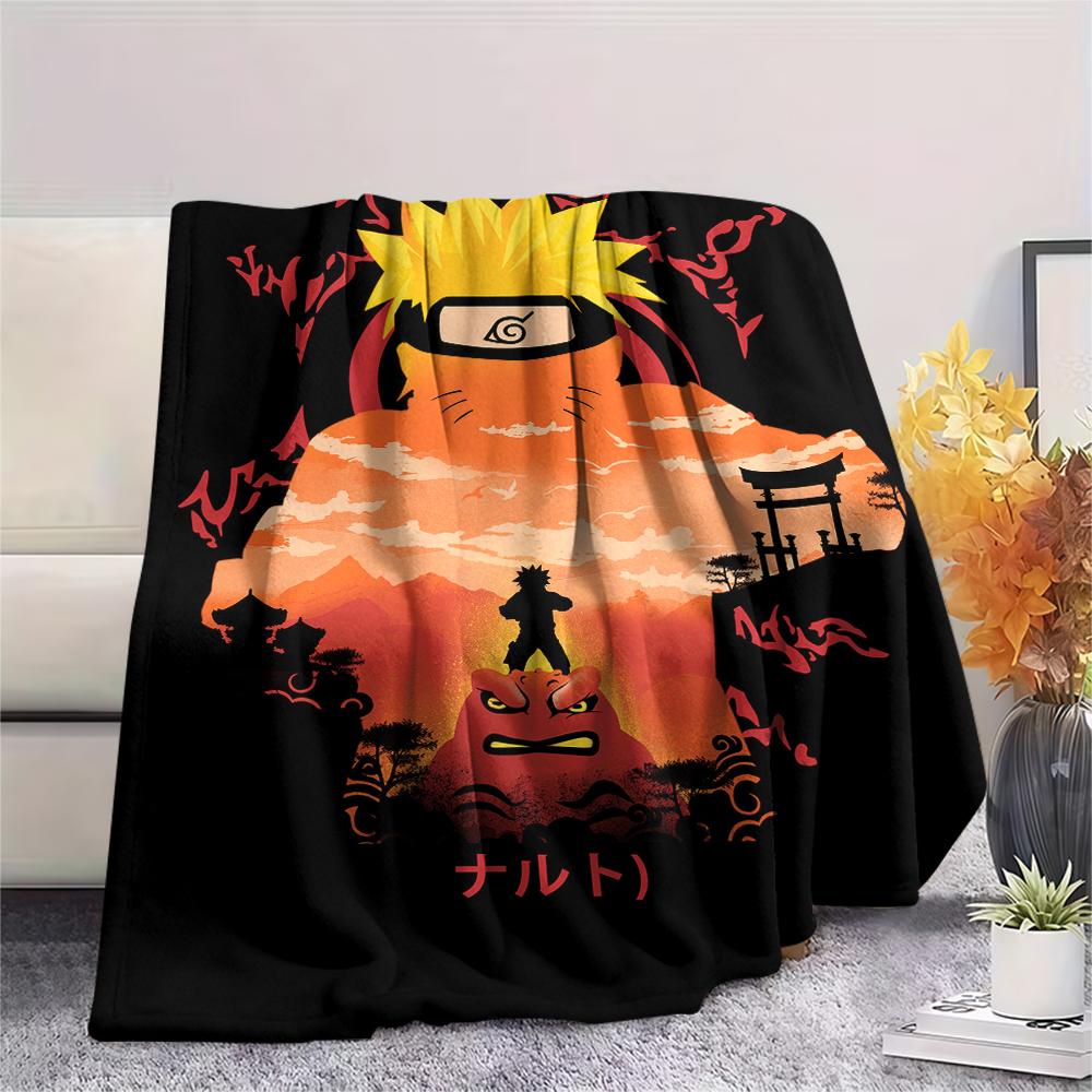 Naruto Naruto Anime Character Pattern Flannel Blanket, High Quality Comfortable for All Seasons, Home Decor, Warmth and Comfort, Perfect for Gifts.
