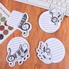 10Pcs/Set Self-adhesive Music Note Sticky Notes Smooth Writing 30 Sheets/Book Writing Memo Pad Creativity Various Music Shapes