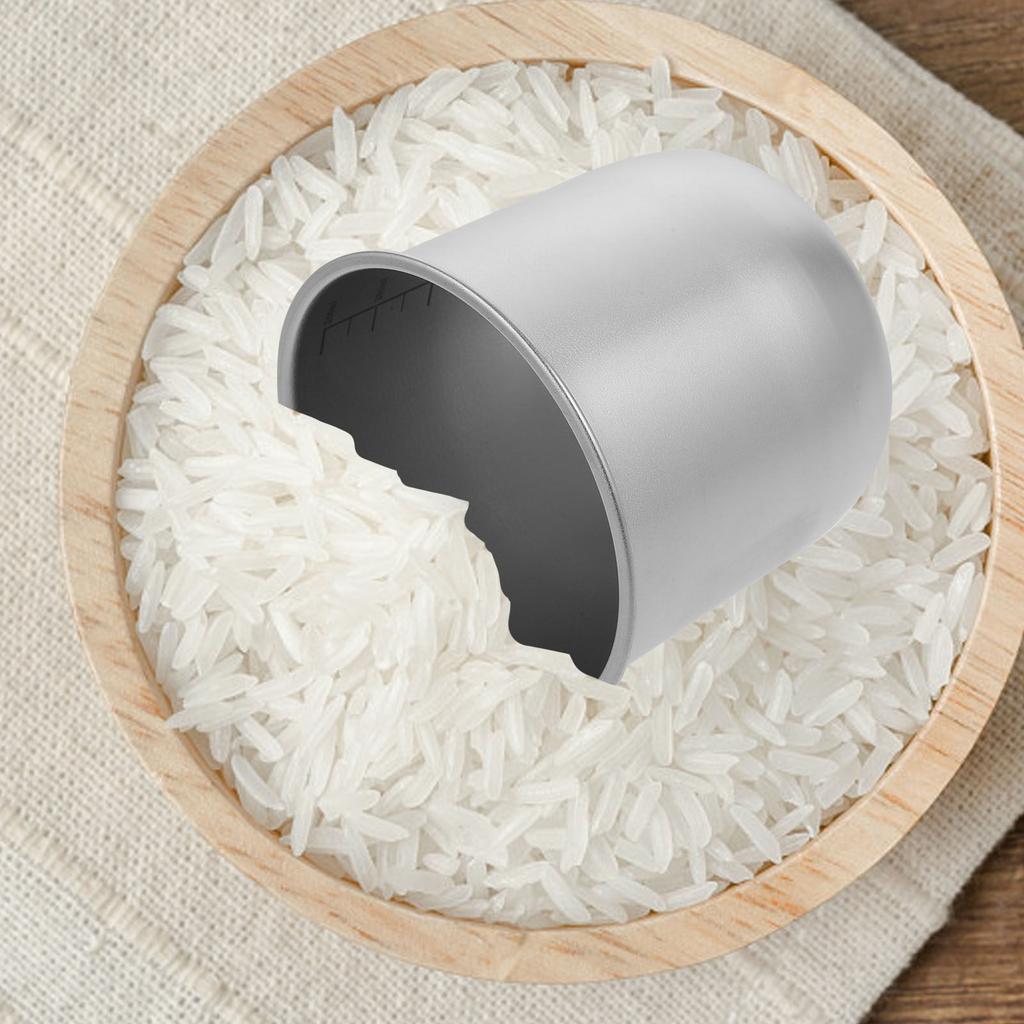 Stainless Steel Rice Measuring Cup Kitchen Measuring Cup Baking Cooking Holder Food-Grade Non-Stick Scaled Container