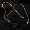 Fashion Unisex Snake Chain Women Necklace Choker Stainless Steel Herringbone Gold Color Chain Necklace for Women Jewelry