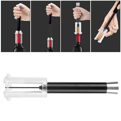 Stainless Steel Pin Air Pump Wine Bottle Opener Safe Portable Easy Cork Remover Bar Accessories Air Pressure Wine Corkscrew