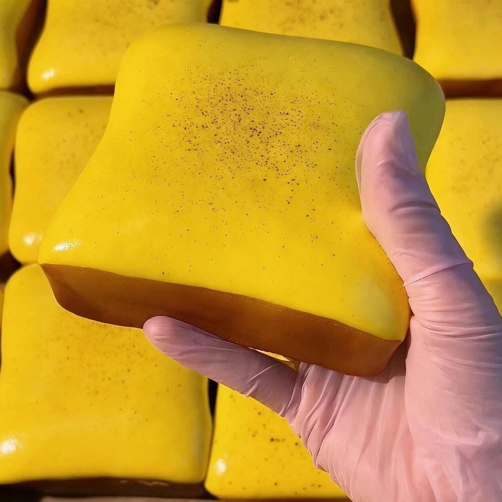 Squishy Simulated Square Bread Squeeze Steamed Bun Stress Relief Slow Rising Small Toast Sensory Fidget  for Anxiety ADHD Adult