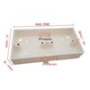 86 Bottom Surface Mount PVC Junction Box - Thickened, Flame Retardant Wiring Box
