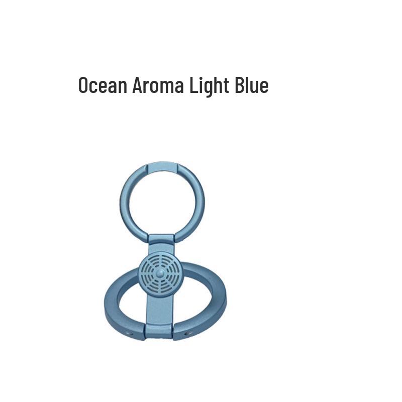 

Multifunctional Aroma Diffuser Phone Ring Holder with Magnetic Back Ocean Aroma Tri-Fold Phone Stand