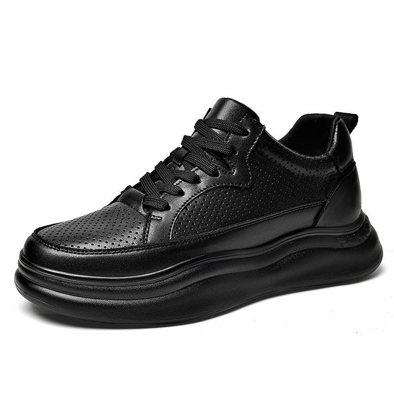 Men Flyknit Height Increasing Sports Shoes Breathable Casual Sneakers Lightweight Walking Shoes 38-45 38