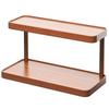 Wooden Desktop Storage Shelf 2/3 Tier Sturdy Frame Large Capacity for Skincare Stationery Home Office Desk Organizer