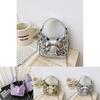 Kids Girl Butterfly Bow Sequin Mini Shoulder Bag With Breathable Pu Material For Daily Use
