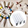 10 Stück leere Farbtuben mit Pin-Kappe, quetschbare Aluminium-Zahnpasta-Nachfülltuben für