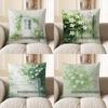 Home Decor Floral Doorway Design Pillow For Cozy Spaces Pattern Cushion Cover Suitable For Sofa Bedroom Car Pillow Cover