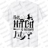 Team Bride Y2k Tops Bridal Shower Wedding Shirt This Witch Is Getting Hitched Lit T-Shirt Halloween Bachelorette Party EVJF Tees