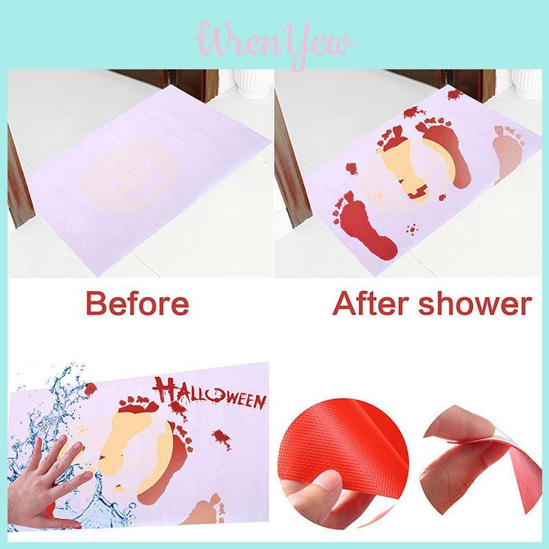 2019 Halloween Gift Blood Bath Shower Mat Carpet Cushion Horrible Mat Floor