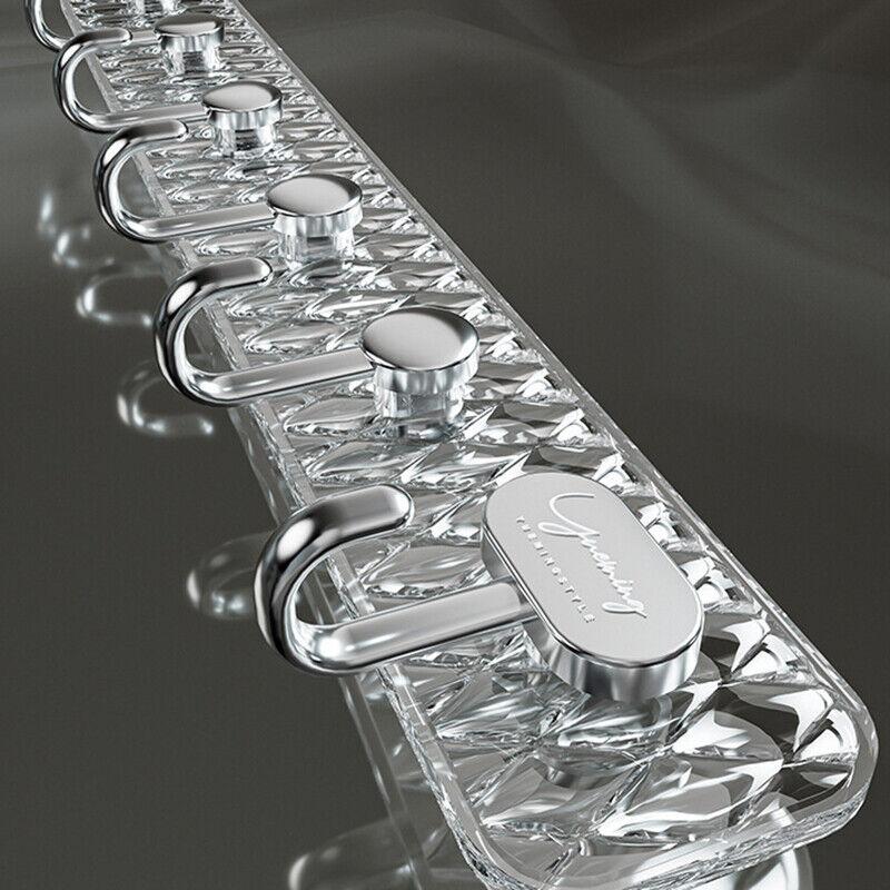 6 Hooks Coat Rack Wall Mounted Hook for Kitchen Bathroom Clothes Hanger