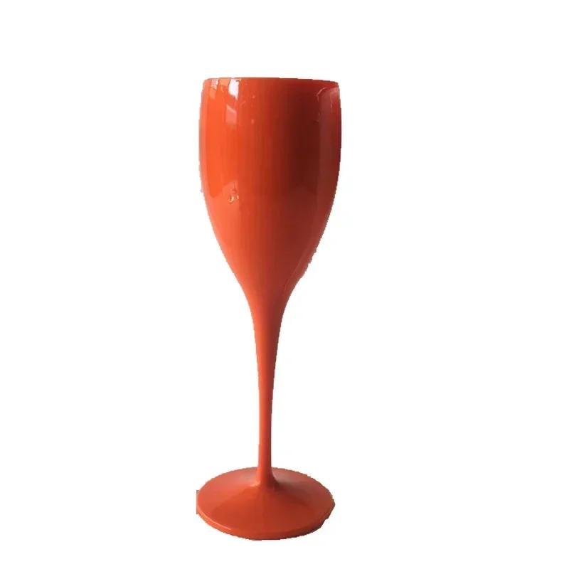 New Drinkware Oem Wine Glasses Champagne Flutes 175ML Acrylic Glass Plastic Dishwasher-safe Transparent Beer Cocktail Whisky Cup