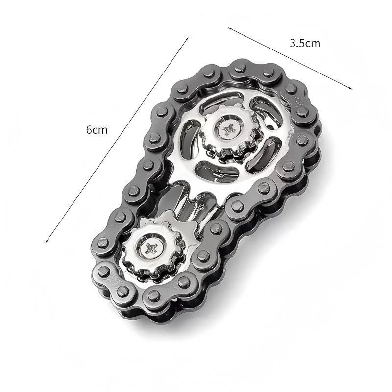 NEW Metal Fidget Spinner Hand Gyro Fidget Spinner Antistress Anxiety Metal Bike Chain Sprocket Spinner Fidget Toy Adult Kid gift