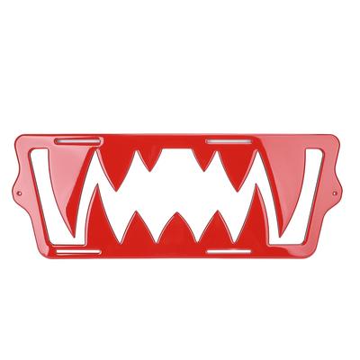 Front Grille Teeth Insert Decoration Cool Look Bumper Center Grille Replacement for Polaris   2015 2025 Red