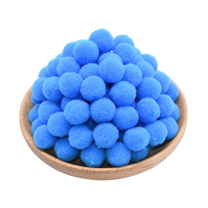 100Pcs 15-25mm Colorful Pompoms DIY Dolls Garment Handmade Material Soft Fluffy Pom Poms Ball For DIY Kids Toys Accessories