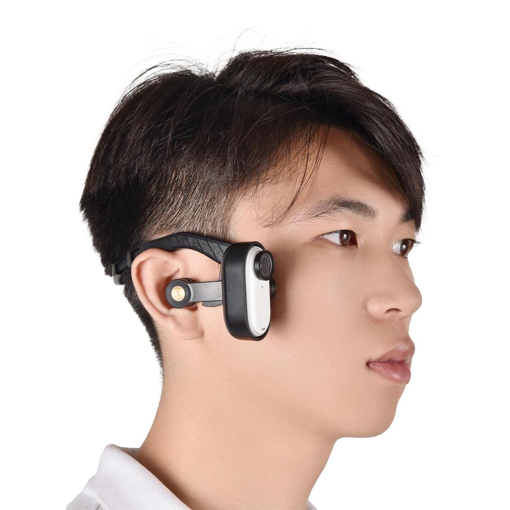 PULUZ Fat Cow Ear-Hanging Head Mount for Insta360 GO3/3S Action Camera