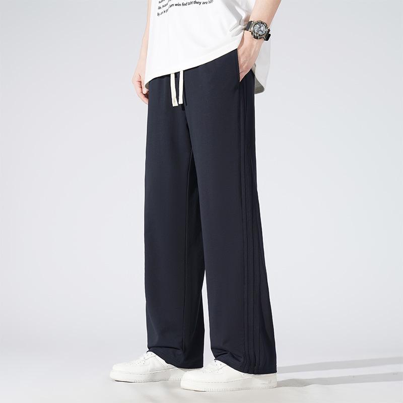 

Мужские повседневные легкие спортивные штаны весна/осень — свободный крой и модный прямой стиль L