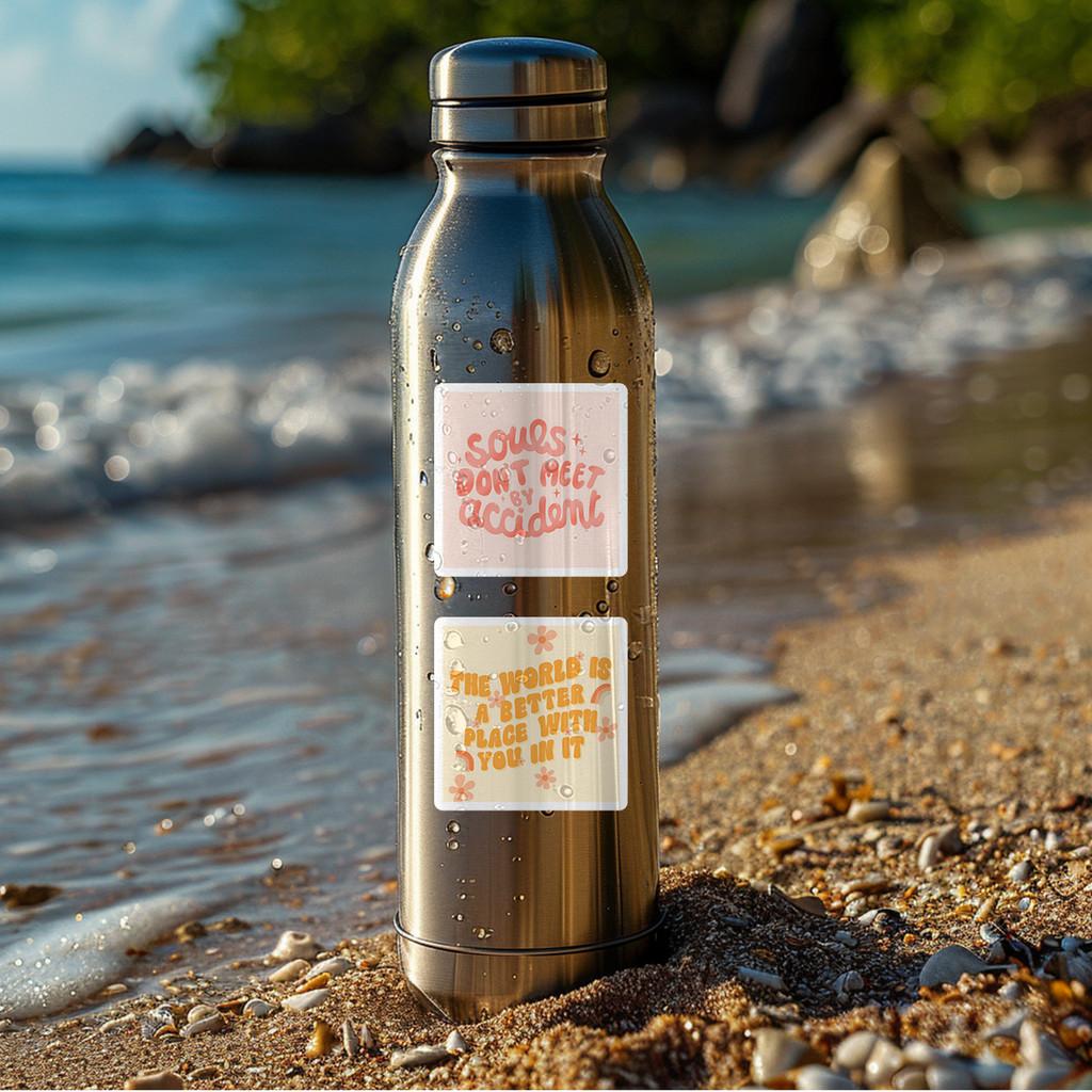 50PCS English Phrases Graffiti Stickers - Creative Text Design, Waterproof Decor for Water Cup & Phone AnimeWorlds Store