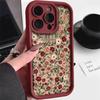 Pouzdro na iPhone 17 Pro Max - Květinový design Kompatibilní s iPhone 13, 14 Pro, 15, 16