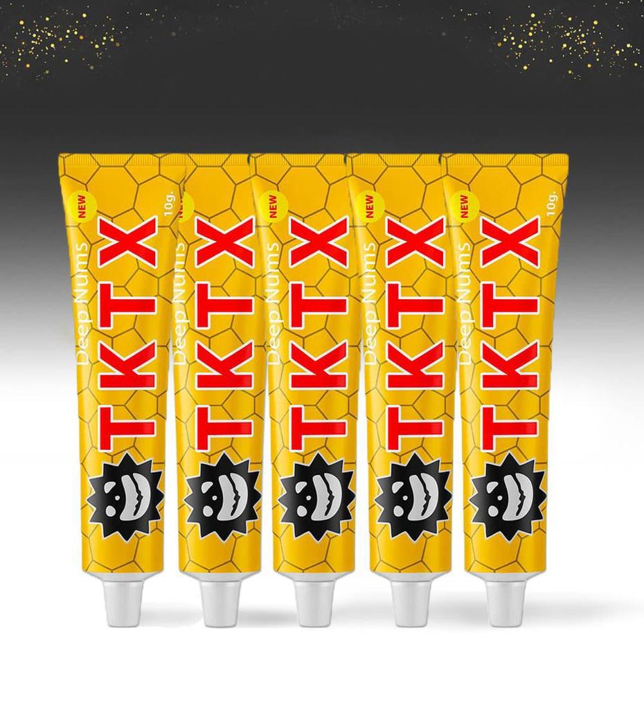 TKTX Topical Anaesthetic 40% Numbing Cream 10g For Tattoo Body Art Gel Yellow
