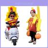 Costume d'Halloween Coréen Ins pour Fête de Maternelle, Tenue de Spectacle, Vêtements Frites Garçons et Filles, Colonne Gonflable)
