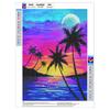 Full Drill 5D Rhinestone Painting Kit Rich Color Sparkling DIY Handmade Landscape Diamond Art Wall Decoration