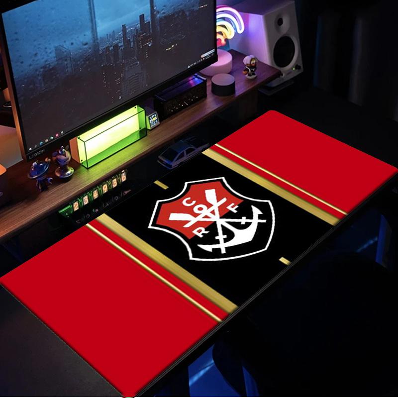 FLAMENGO Shield Emblem mouse pad, rubber base, esports desk mat, mouse pad for gamers and office use, gaming desk , easy to clean mat