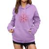 Women's Winter Christmas Printed Pullover Hooded Sweatshirt Fleece Long Sleeve Sweatshirt