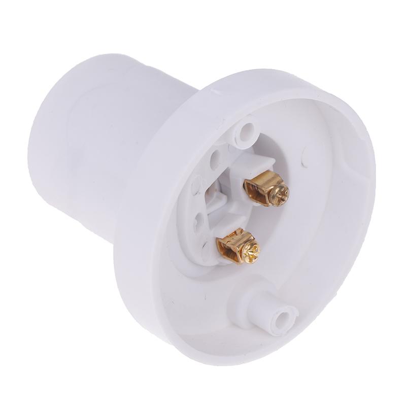 1pcs Rotatable Straight Oblique E27 Lamp Holder 10A Flat Screw Led Lighting Bulb Head Base 230V White