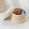 Pack of 2 Sturdy Cotton Rope Storage Baskets With Lid for Organizing Rope Keys and Toy In Elegant Color Designs