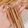 Premium Carbonized Bamboo Knitting Needles - Straight, Large Size for Wool, Scarves, Hats, and Crochet Projects.