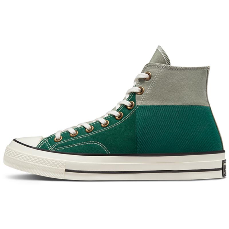 Converse Chuck Taylor All Star 1970s Trendy Lightweight High Top Canvas Shoes Unisex Green Grey