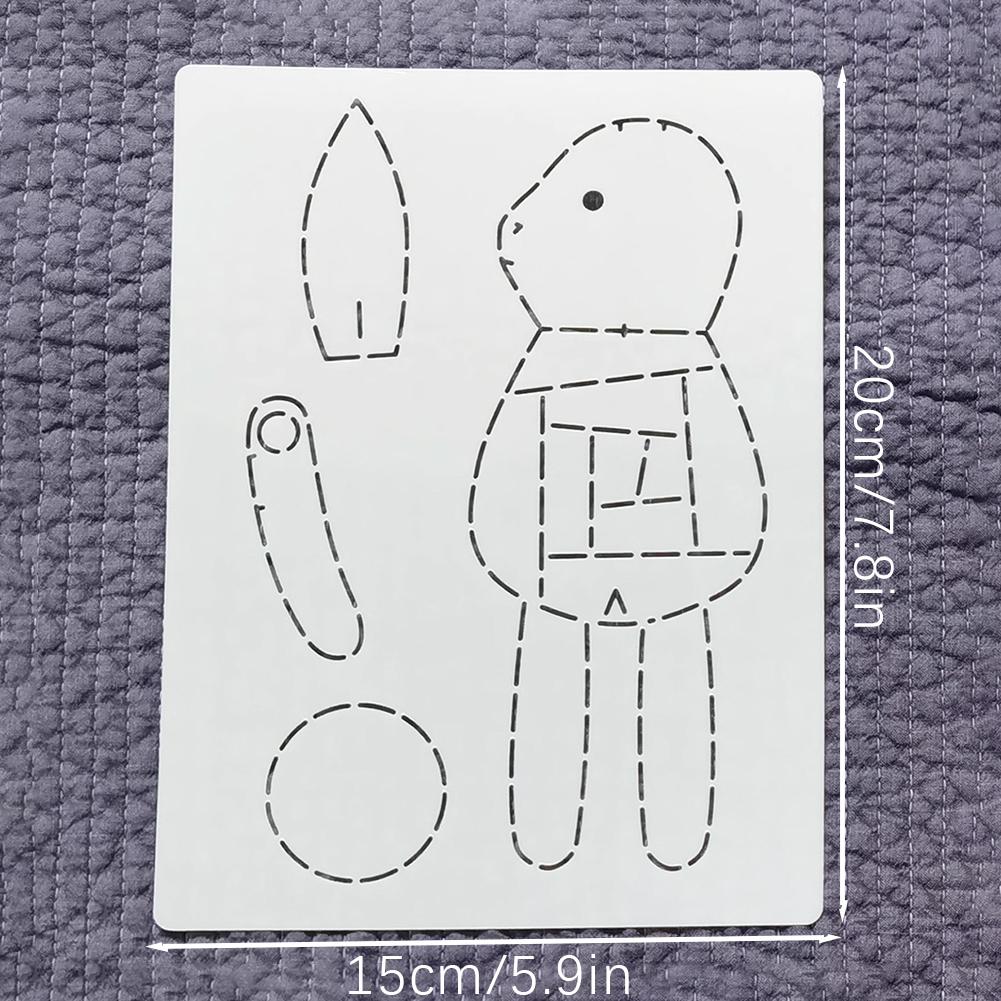 

Милі тварини Плетений ПЕТ Шаблон DIY Ручна Робота Брелок Трафарети Для Підвісок Пара Ляльок Кішок Квилтингові Візерунки Створення Виробів