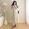 2026 Chic Faux Two-Piece Loose Casual Slimming Maternity Dress