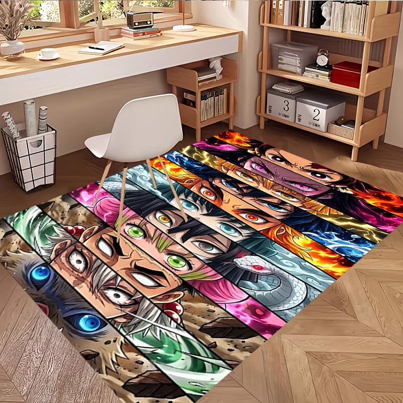 Dämonenjäger Druck Teppich, Waschbarer Boden Teppich, Für Eingangsbereich Wohnheim Waschküche Büro Arbeitszimmer, Heimdeko Geburtstag Weihnachtsgeschenk