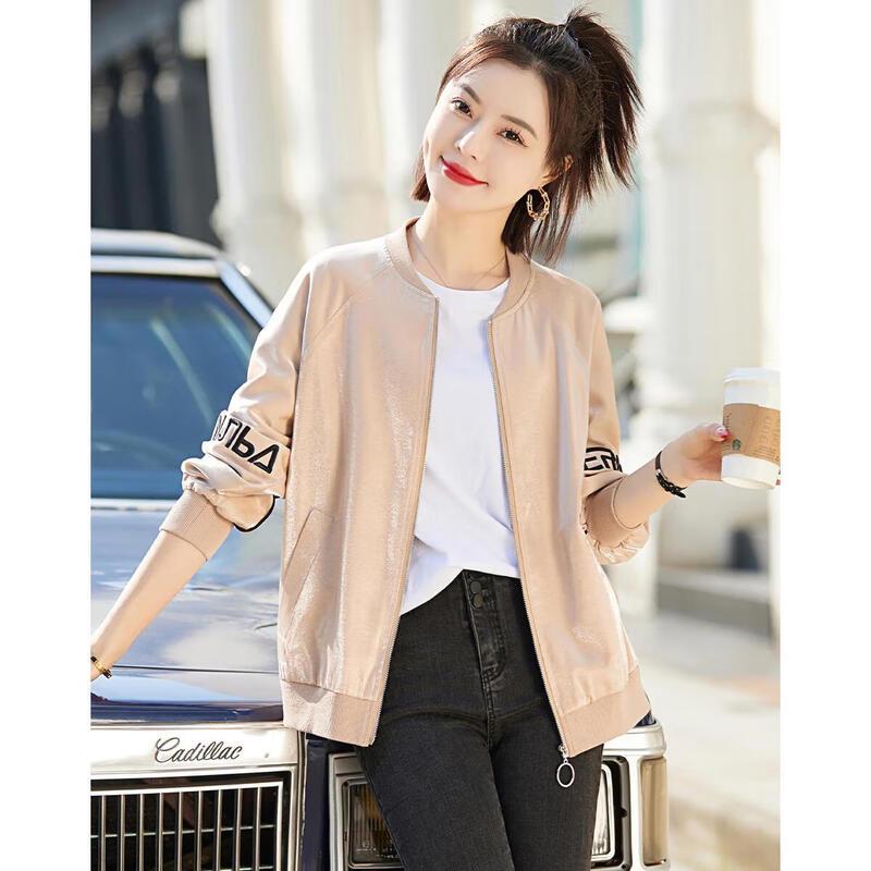 

Шелковая короткая бейсбольная куртка с вышивкой букв S