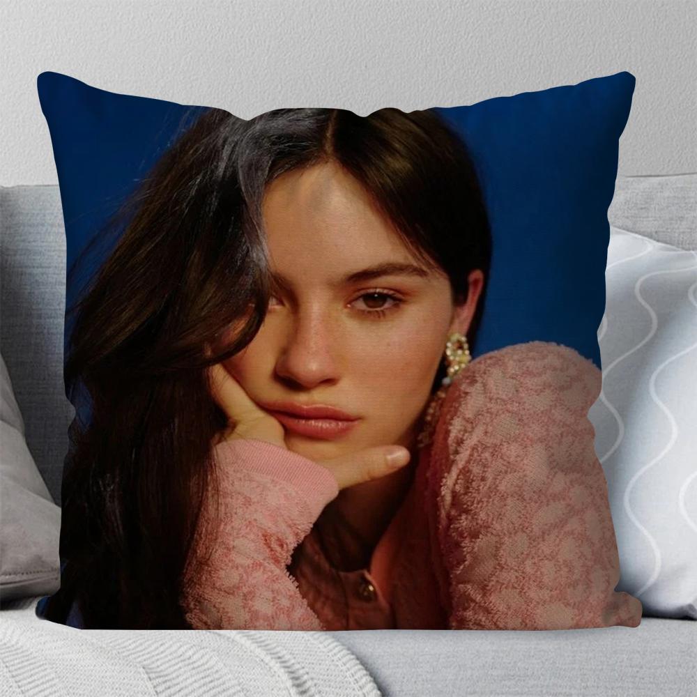 Singer Gracie Abrams Hot Music Pillow Case Square Pillow Bedroom Sofa Leisure Comfort CushionLiving Room Home Decoration 40X40
