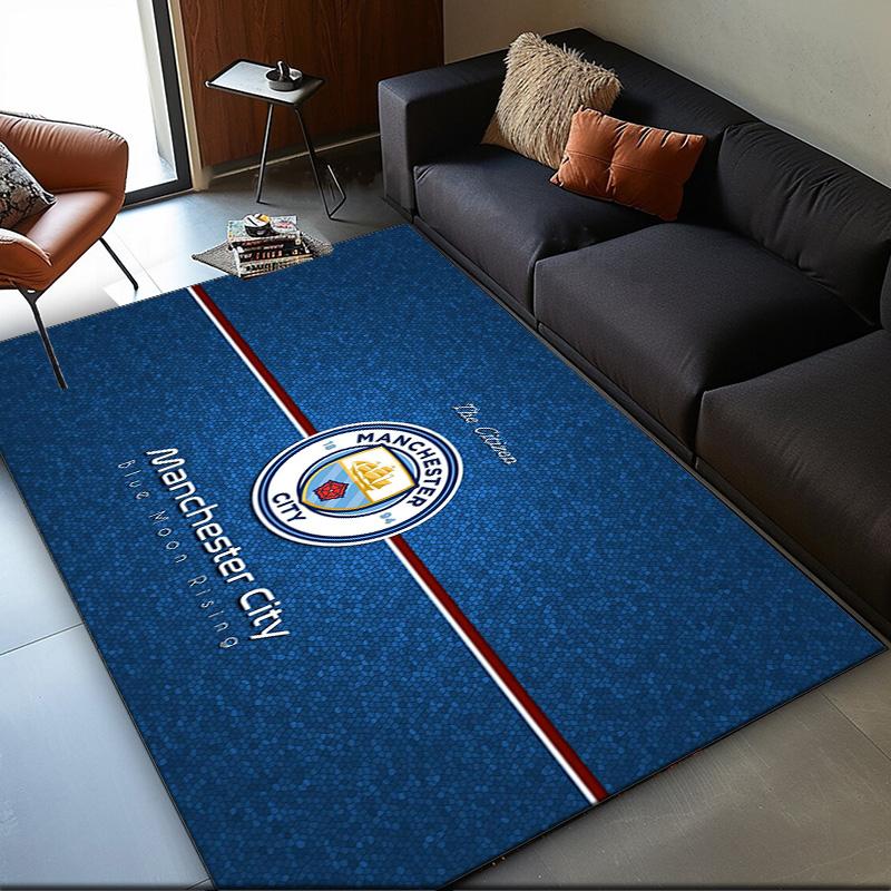 1PC rug Manchester City Crest Carpet, Chair Rug,Area Rug for Office Bedroom living rooms bedroom, Doormat decor Christmas fan gifts