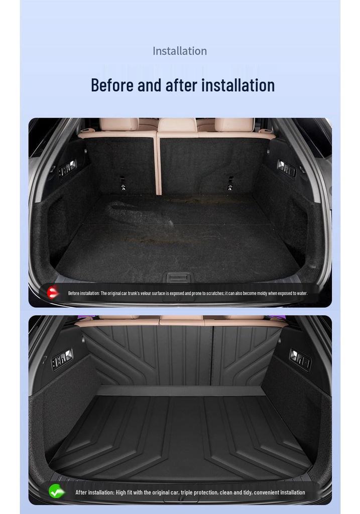Eco-friendly Waterproof & Dustproof Trunk Mat for Leapmotor C16