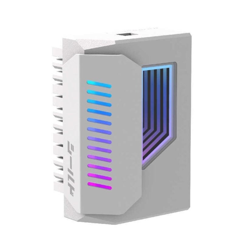 

180° Power Supply Adapter 24Pin 180Degree Female To Male Adapter With ARGB Syncing Power Supply Adapter белый